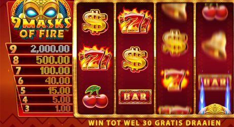 9 masks of fire game