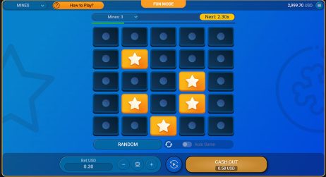 Mines casino game