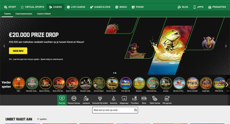 Unibet nieuwe casino lobby